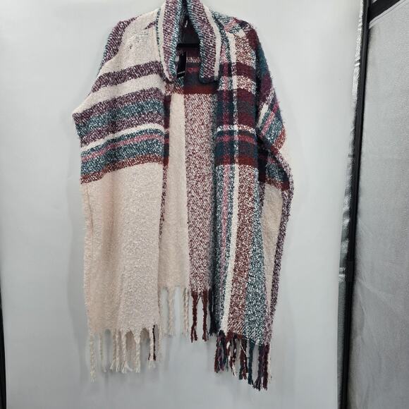 Torrid Sweater Plaid Wrap New Cozy Warm - Picture 2 of 8